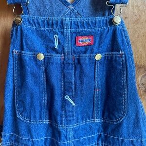 Vintage Y2K Dickies Denim Overalls 36x30 Carpenter Workwear Utility Bibs
